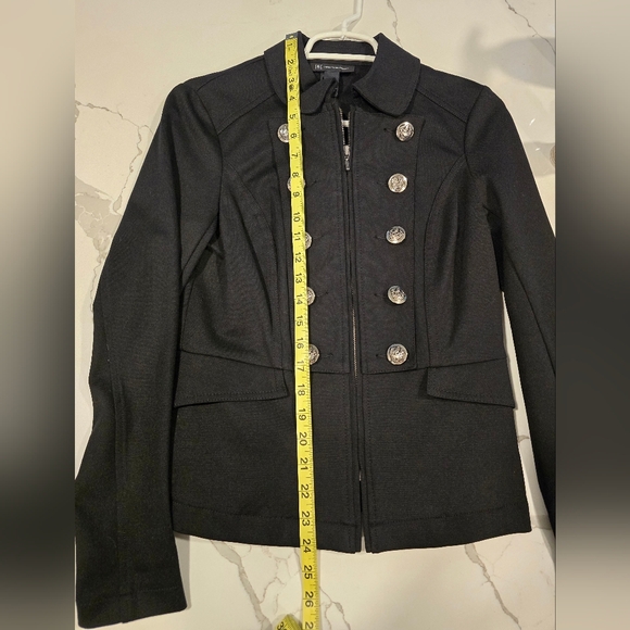 INC International Concepts Black Military-style Jacket - Picture 4 of 6